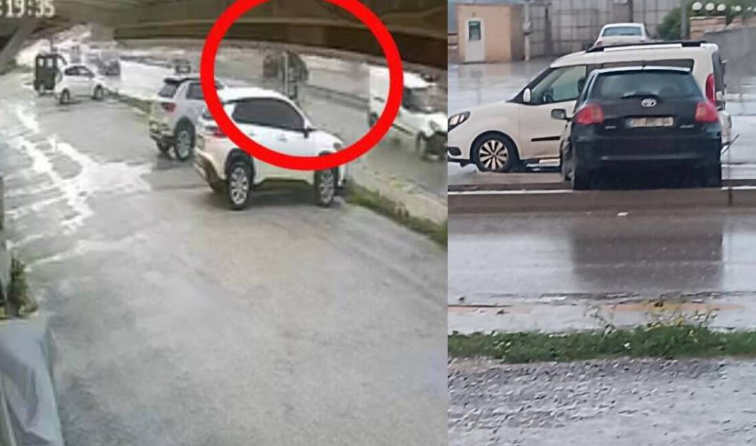 Hatay'da akaryakıt istasyonunda alışveriş yapmak için markete giden sürücüsünün el