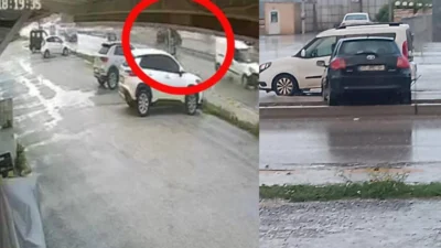 Hatay'da akaryakıt istasyonunda alışveriş yapmak için markete giden sürücüsünün el