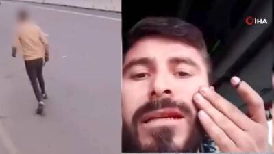 Hatay’da yaşanan trafik kazasının ardından iki tır sürücüsü arasında çıkan