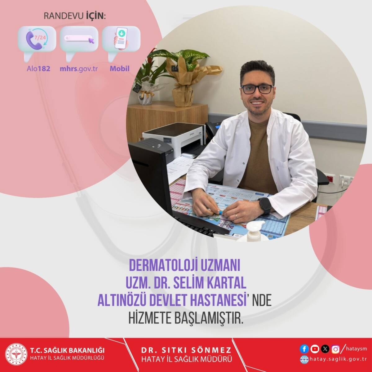 Hatay’ın ilçesi Altınözü tarihinde bir ilk yaşandı. Altınözü Devlet Hastanesi’ne