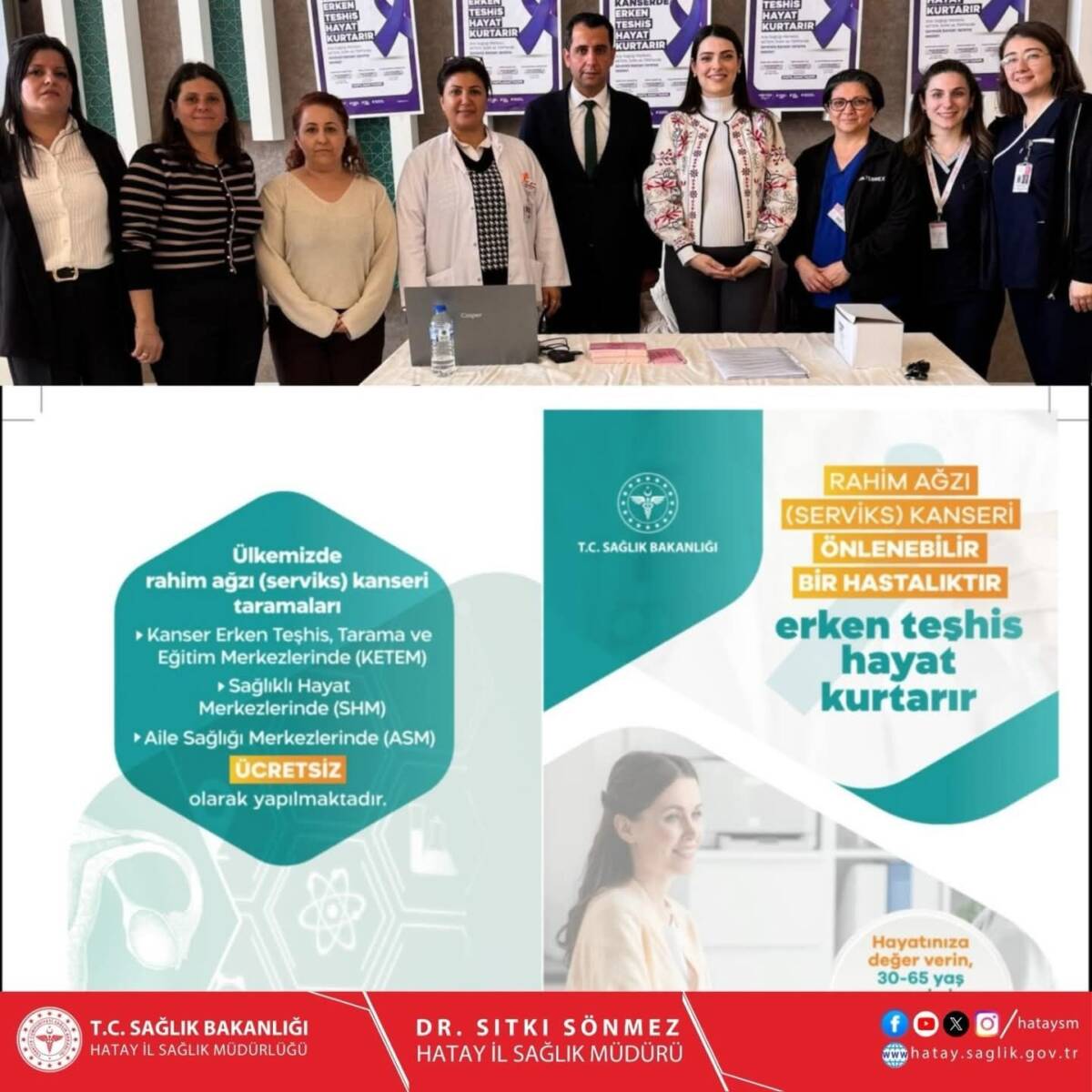 Defne Devlet Hastanesi tarafından Mart ayı boyunca kanser taramalarına yönelik