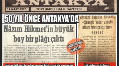14 Mart 1970 tarihli Antakya Toplumcu Halk Gazetesi, dönemin kültürel