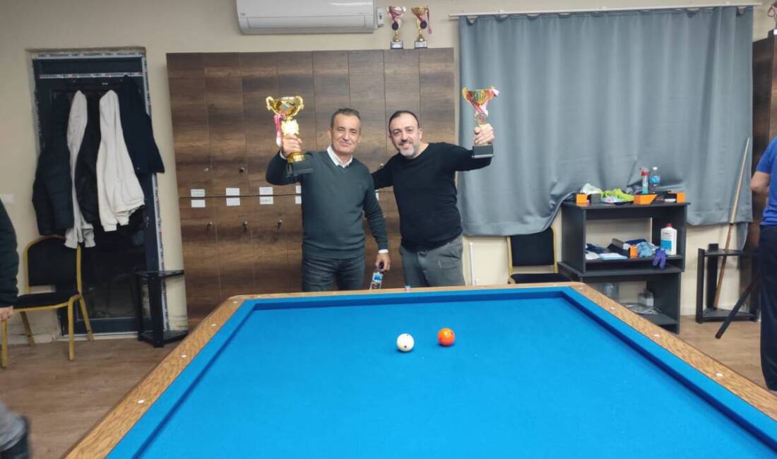 Defne’deki Çekmece Lions Bilardo Salonu’nda düzenlenen Ramazan Bilardo Turnuvası, dostluk