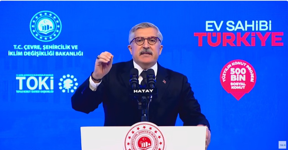 Hatay’da TOKİ tarafından inşa edilen 500 sosyal konut için kura