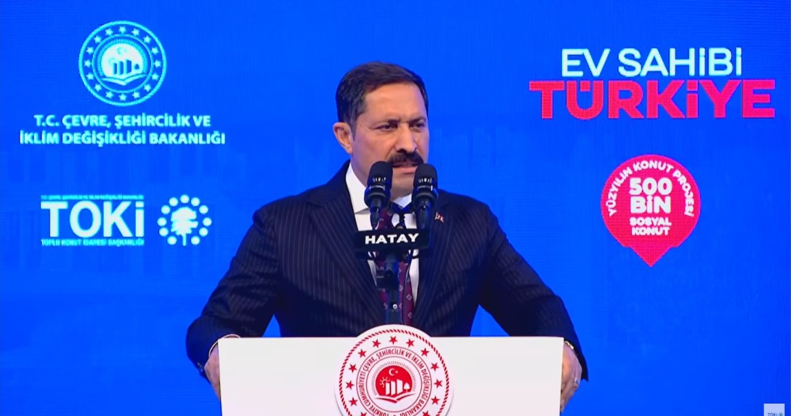 Hatay’da TOKİ tarafından inşa edilen 500 sosyal konut için kura