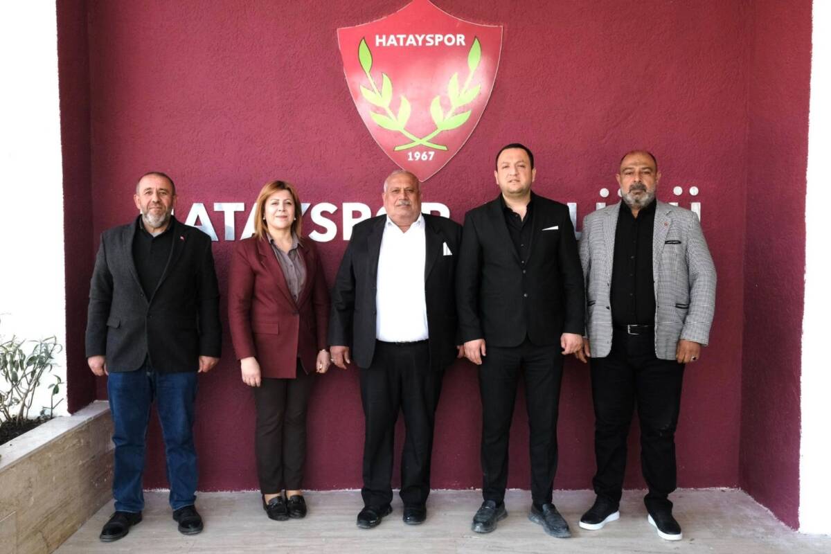 CHP Antakya İlçe Başkanı Ümit Kutlu ve beraberindeki heyet, Hatayspor