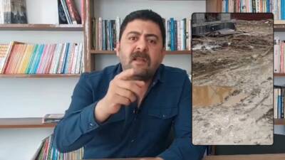 Defne ilçesine bağlı Çekmece Mahallesi’nde evlerden kaynaklanan foseptik atıklarının sokağa