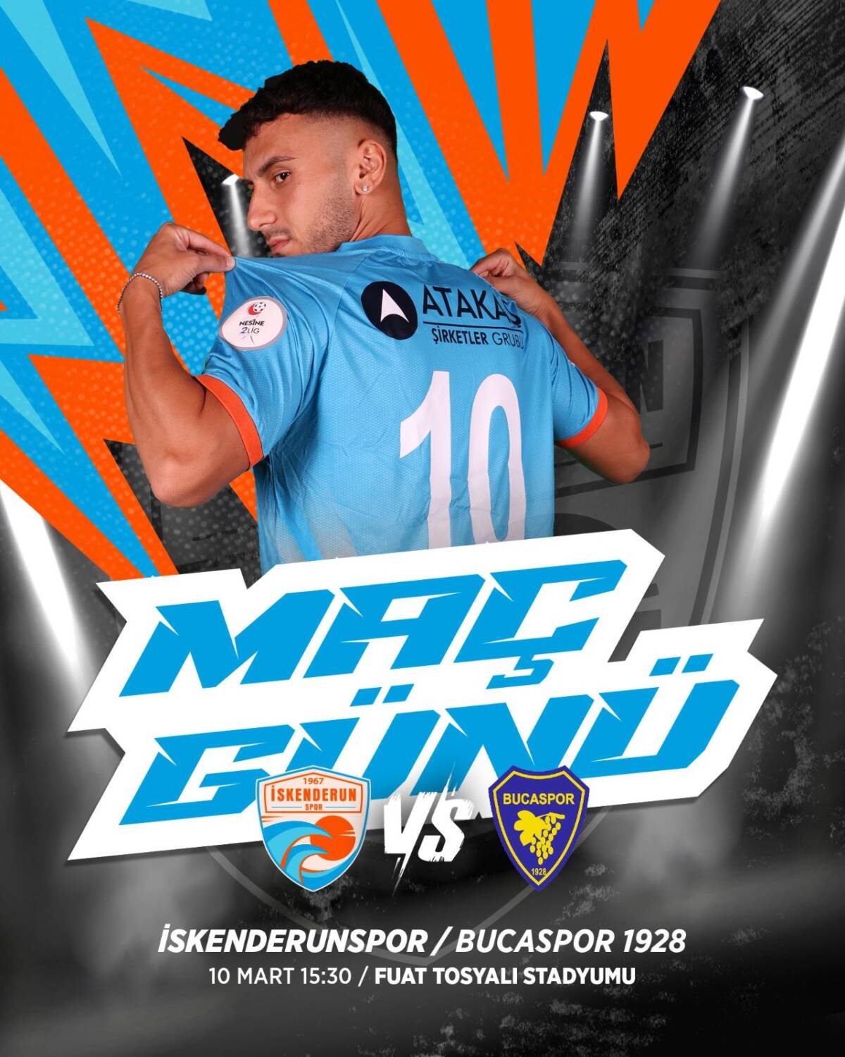 Hatay’ın Türkiye 2. Lig’deki temsilcisi İskenderunspor, ligin 29. haftasında kendi