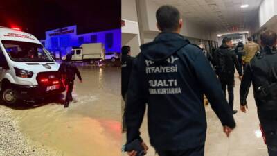 Hafta sonunda yaşanan sağanak yağışların yol açtığı tahribatın giderildiği Defne