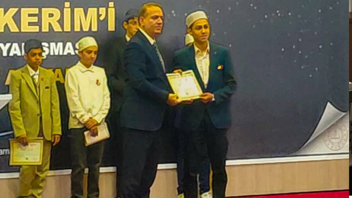 Antakyalı öğrenci Abdullah bölge birincisi oldu