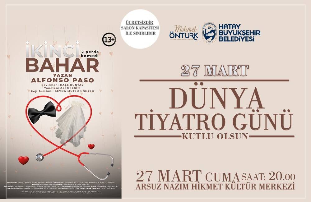 Hatay Büyükşehir Belediyesi (HBB), sosyal belediyecilik anlayışıyla kültürel etkinliklerini vatandaşlarla