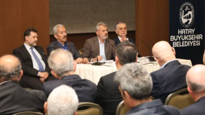 Hatay’da düzenlenen toplantıda iş dünyası ve yerel yönetim bir araya