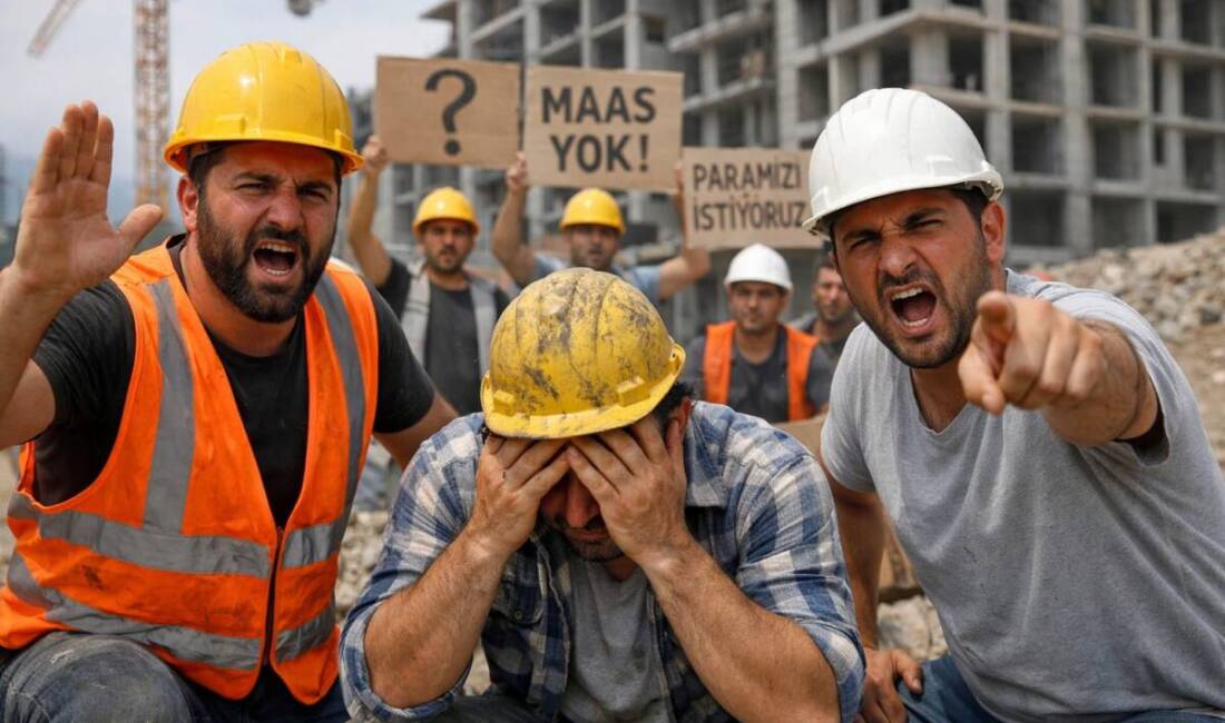 Hatay’ın Defne ve Samandağ ilçelerinde yürütülen toplu konut projelerinde çalışan