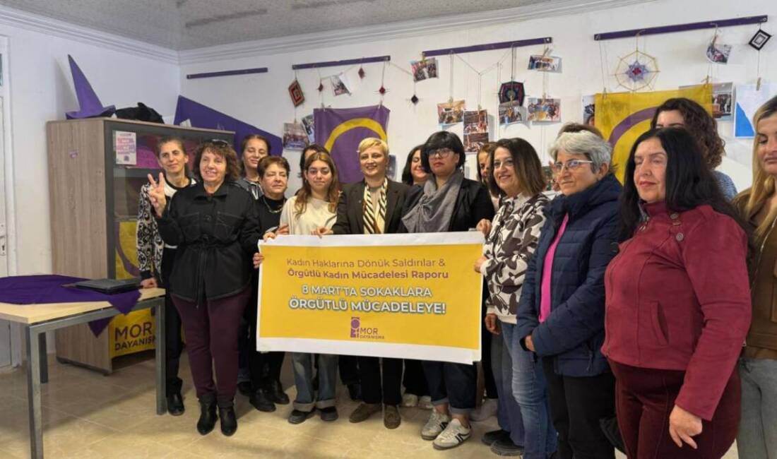 Hatay Mor Dayanışma Derneği deprem sonrası kadınların yaşadığı sorunları içeren