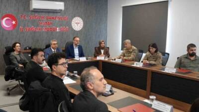 Hatay İl Sağlık Müdürü Dr. Sıtkı Sönmez’in ev sahipliğinde, Hatay