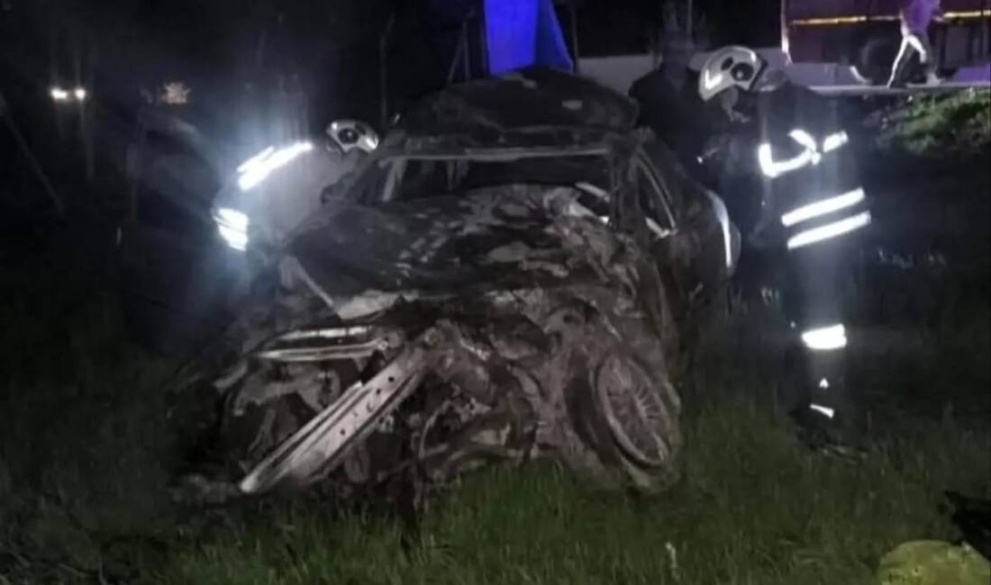 Hatay’ın Kırkhan ilçesinde gece saatlerinde meydana gelen trafik kazasında, sürücüsünün
