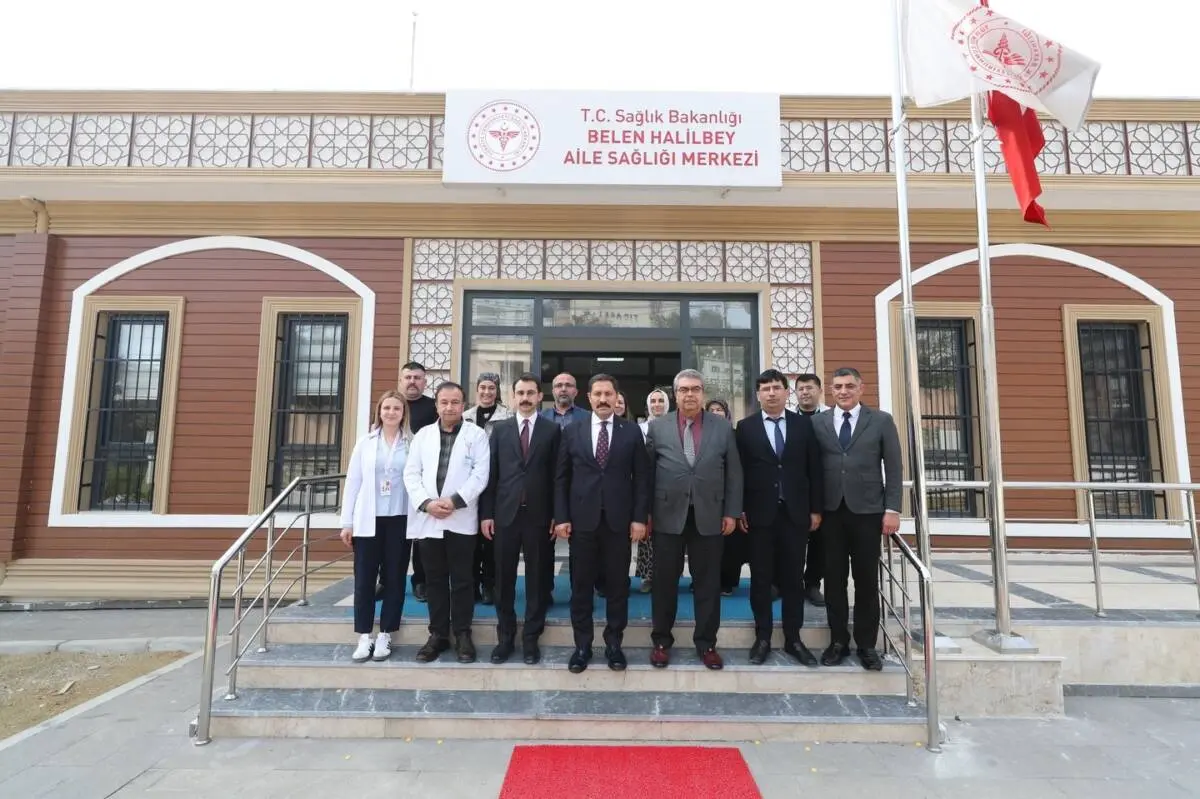 Belen ilçesinde, 6 Şubat depremlerinden etkilenen Halilbey Aile Sağlığı Merkezi