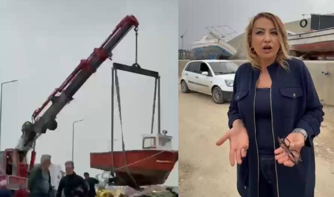 CHP Hatay Milletvekili Nermin Yıldırım Kara, fırtınada zarar gören İskenderun