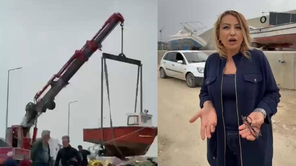 CHP Hatay Milletvekili Nermin Yıldırım Kara, fırtınada zarar gören İskenderun