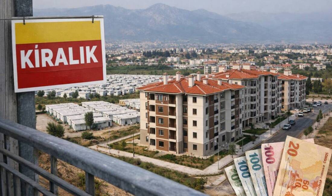 Hatay’da deprem sonrası TOKİ konutlarının teslim edilmesiyle birlikte kiralık daire