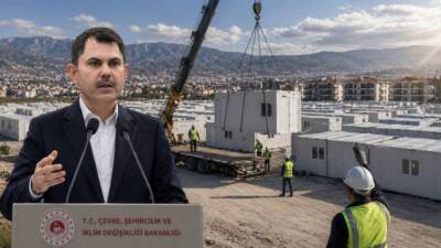 Çevre, Şehircilik ve İklim Değişikliği Bakanı Murat Kurum, deprem bölgesindeki
