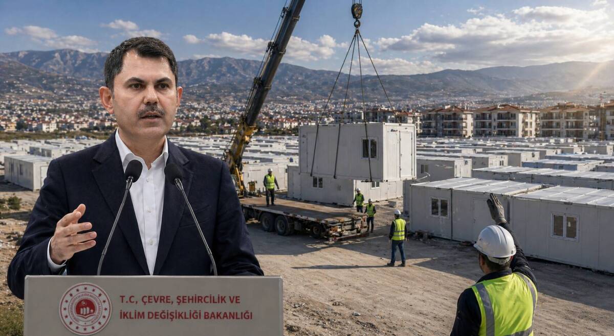Çevre, Şehircilik ve İklim Değişikliği Bakanı Murat Kurum, deprem bölgesindeki