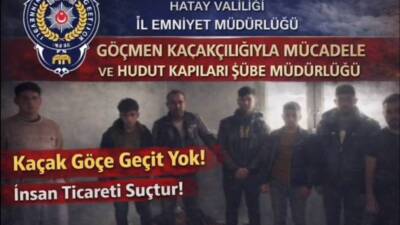 Hatay’da bir ikamete düzenlenen operasyonda 7 düzensiz göçmen yakalanırken, üzerinden