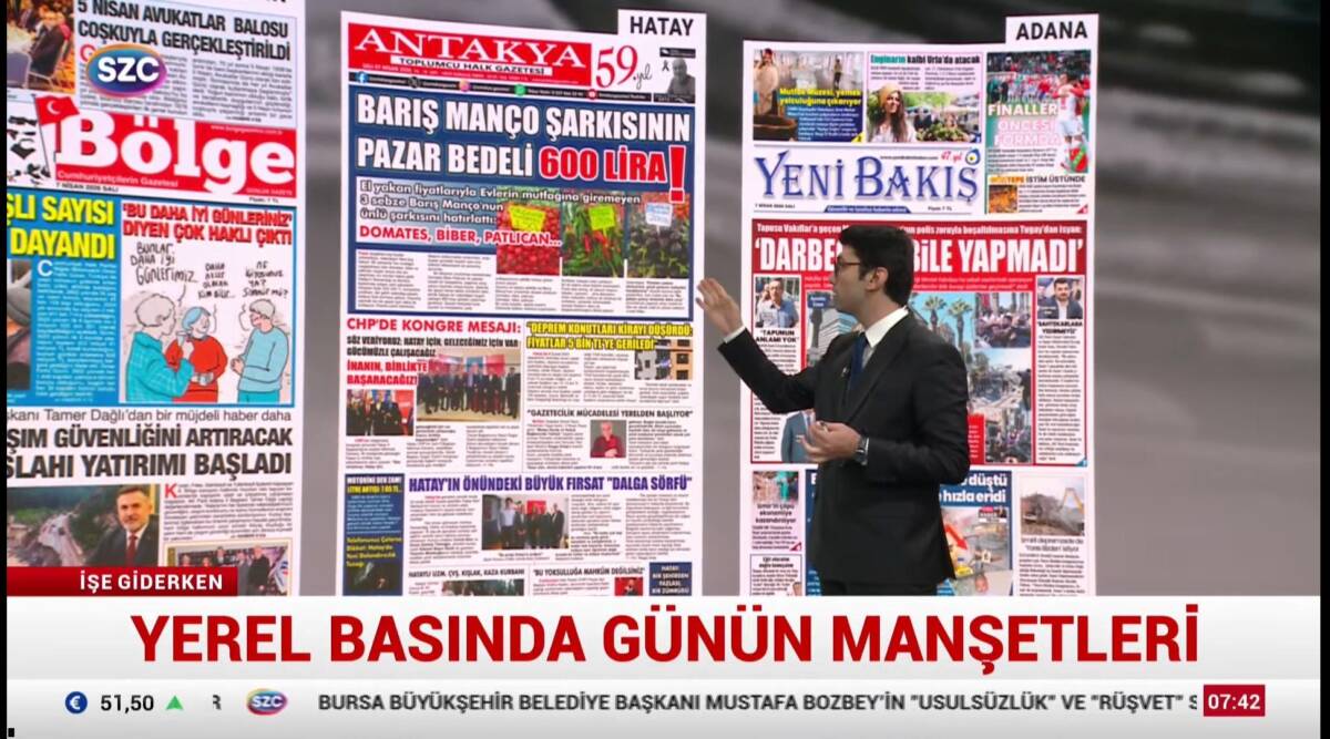 Hatay'da yayımlanan Antakya Toplumcu Halk Gazetesinin hayat pahalılığına dikkat çeken