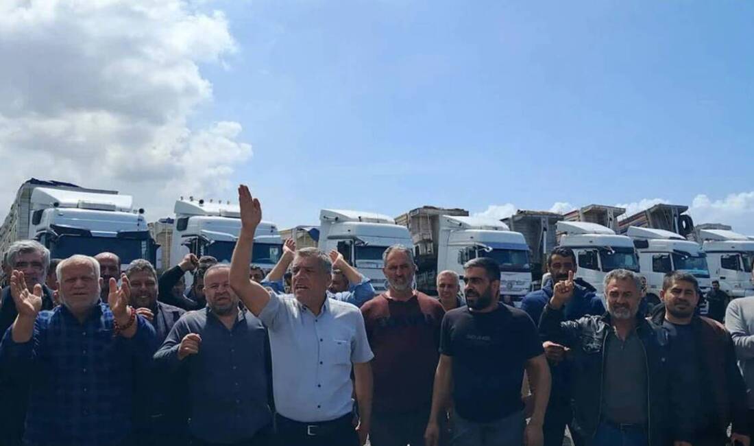 Hatay ’ın Payas ilçesinde Irak’a yük taşımacılığı yapan yaklaşık 800