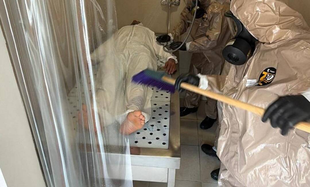 Defne Devlet Hastanesi’nde, İl Sağlık Müdürlüğü ve UMKE koordinasyonunda; kısa