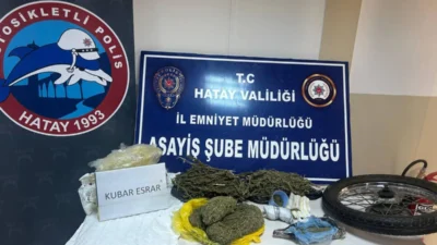 Hatay’da polis ekiplerinin uyuşturucuyla mücadele kapsamında yürüttüğü çalışmalar sonucu, Antakya