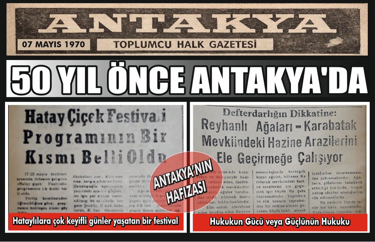 Hatay’ın köklü basın yayın organlarından biri olan Antakya Gazetesi’nin 7