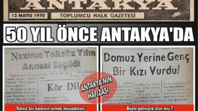 Antakya’nın yakın tarihine ışık tutan eski bir gazete küpürü, kentin