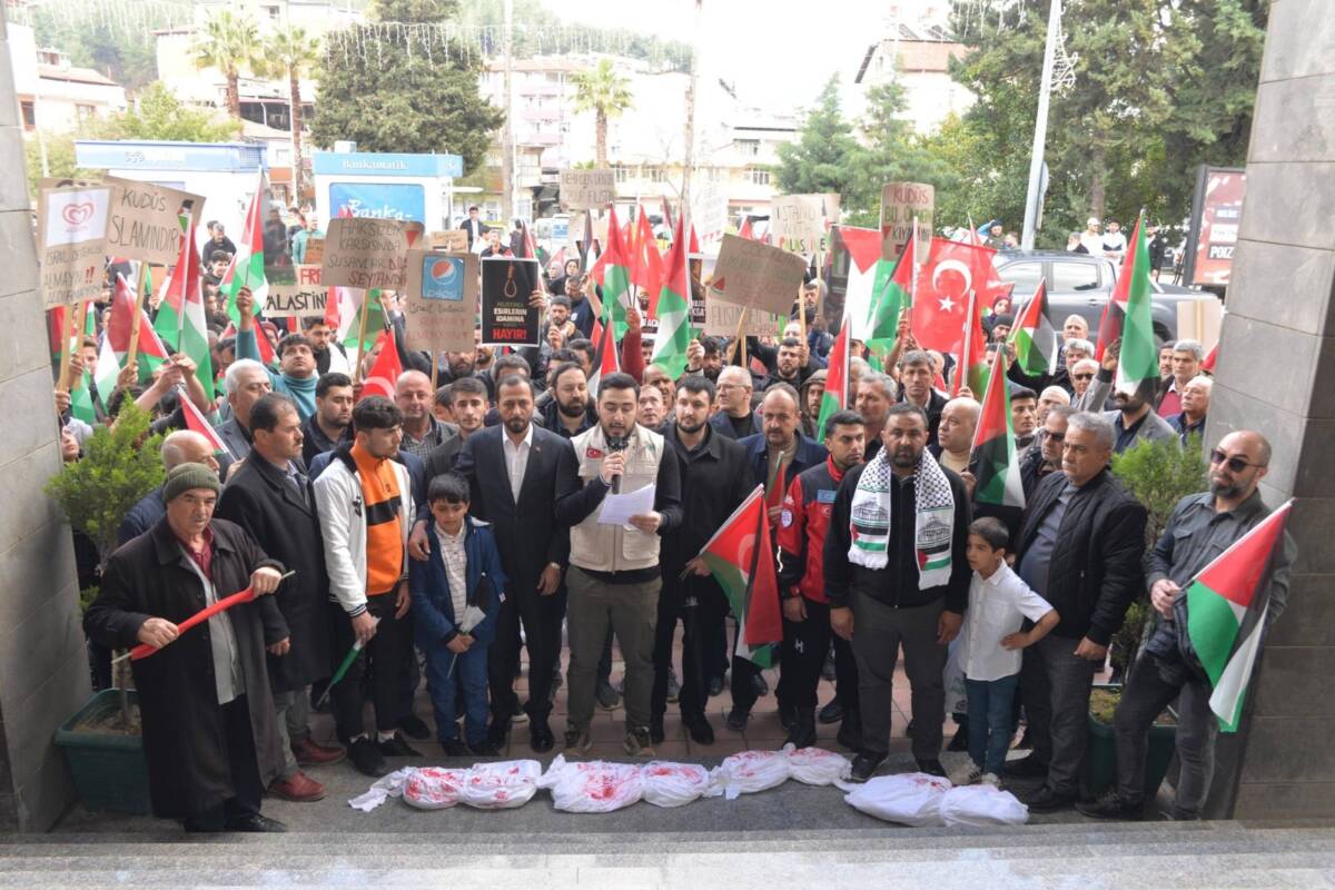 TÜGVA Hatay ve İHH tarafından organize edilen “Filistin İçin Destek