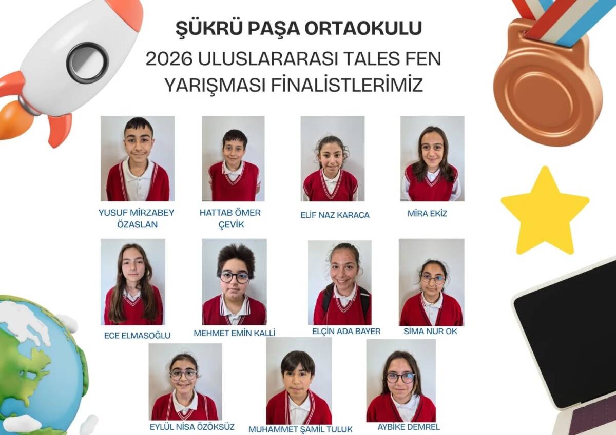 Erzin Şükrüpaşa Ortaokulu, Uluslararası Tales Matematik ve Fen Bilimleri Yarışması’nda