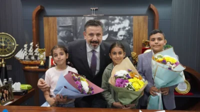 Hatay’ın Arsuz ilçesinde, 23 Nisan Ulusal Egemenlik ve Çocuk Bayramı