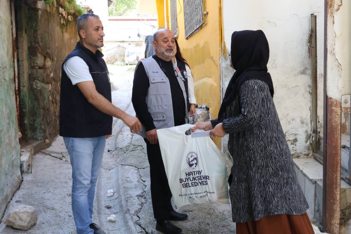 Hatay Büyükşehir Belediyesi (HBB), sosyal belediyecilik anlayışı kapsamında ihtiyaç sahibi