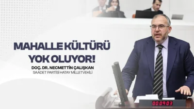 Saadet Partisi Hatay Milletvekili Necmettin Çalışkan, TBMM Genel Kurulu’nda yaptığı