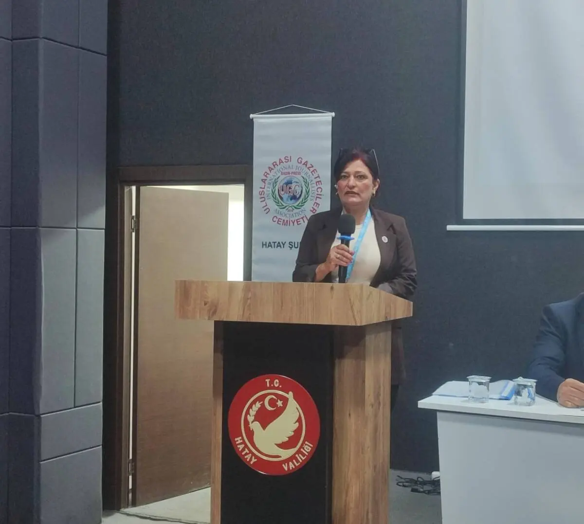 Uluslararası Gazeteciler Cemiyeti (UGC) Hatay Şubesi’nin olağanüstü genel kurul toplantısı,