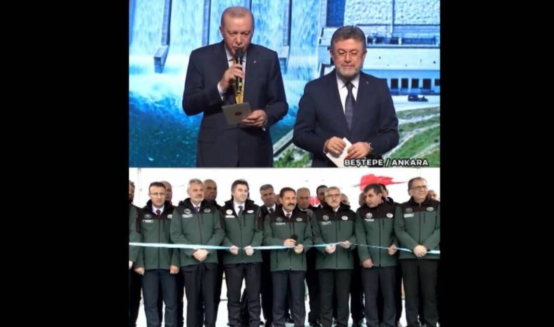 Cumhurbaşkanı Recep Tayyip Erdoğan’ın katılımıyla gerçekleştirilen Devlet Su İşleri’ne ait