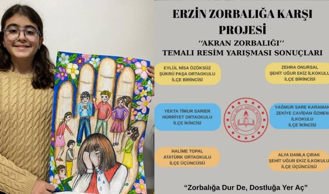 Erzin ilçesinde ilkokul ve ortaokul öğrencileri arasında “Akran zorbalığına karşı