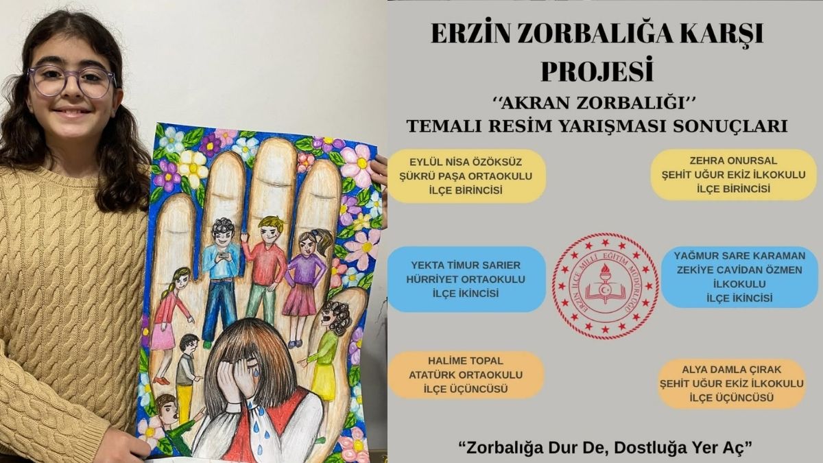 Erzin ilçesinde ilkokul ve ortaokul öğrencileri arasında “Akran zorbalığına karşı