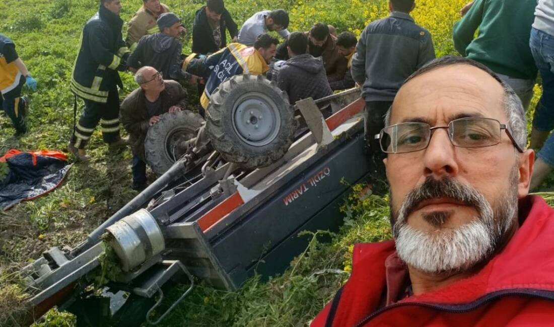 Hatay’ın Altınözü ilçesinde devrilen “pat pat” olarak bilinen tarım aracının