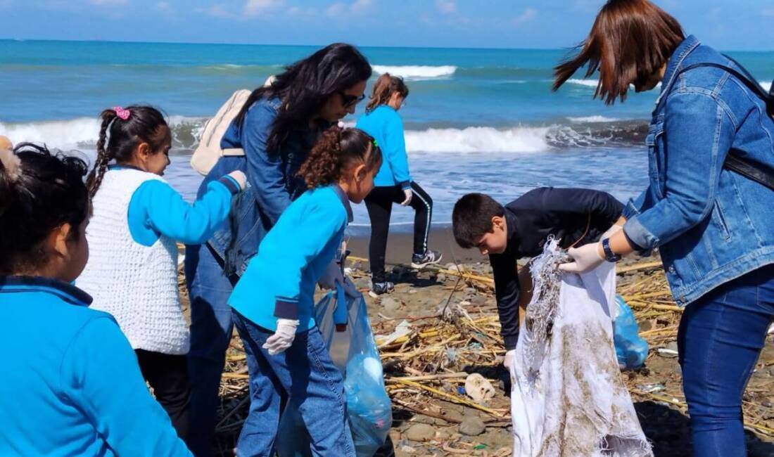 Arsuz-Gökmeydan İlkokulu öğrencileri, çevre farkındalığını destekleyen eTwinning projesi kapsamında Gözcüler