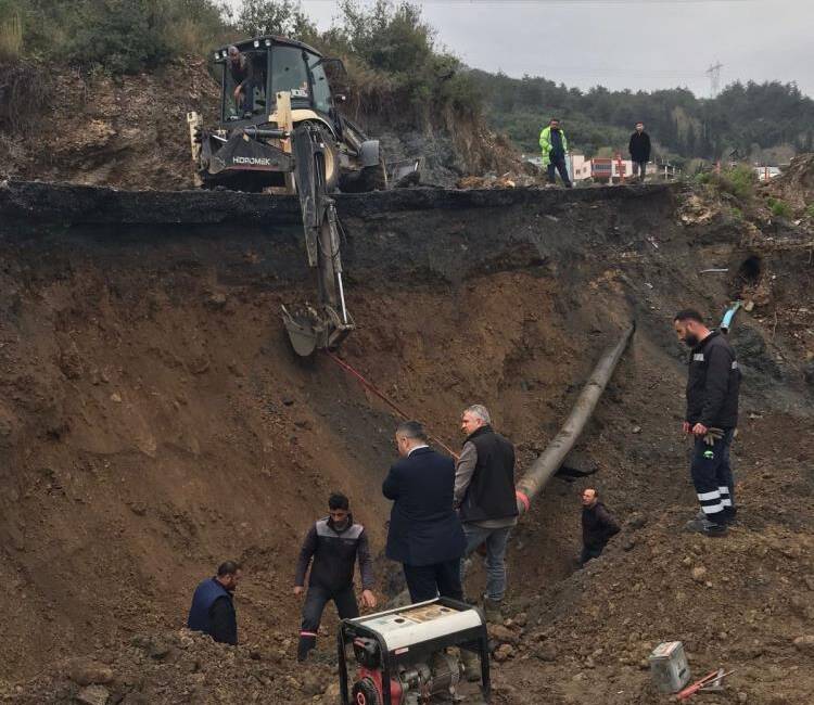 Hatay Büyükşehir Belediyesi (HBB), Payas ilçesinde içme suyu isale hattında