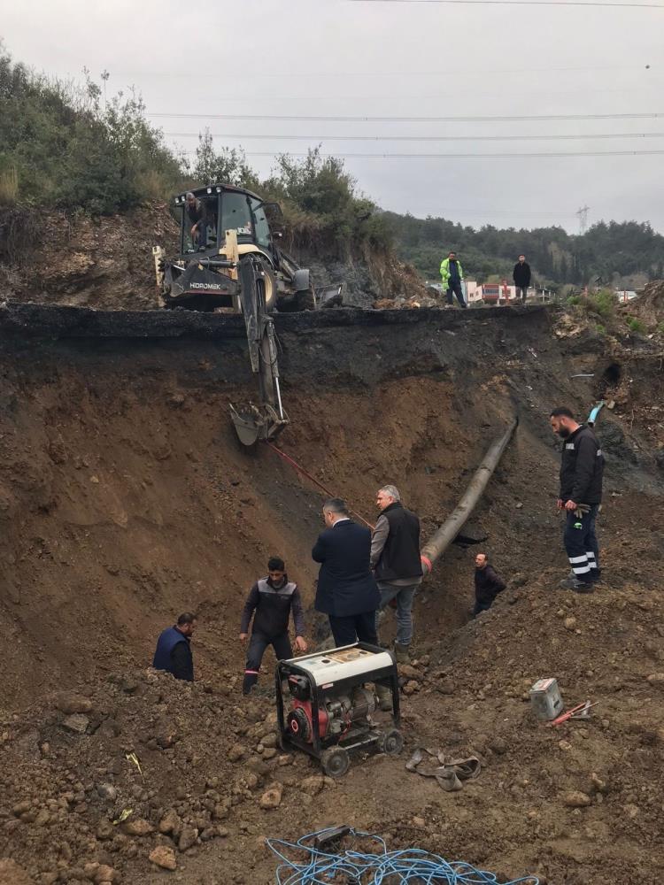 Hatay Büyükşehir Belediyesi (HBB), Payas ilçesinde içme suyu isale hattında