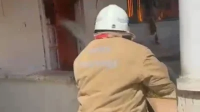 Hızlı müdahale olası felaketi önledi, mahalle sakinleri derin nefes aldı.