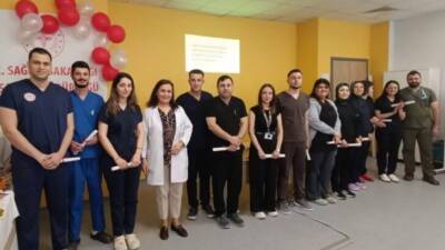 Hatay Eğitim ve Araştırma Hastanesi’nde düzenlenen Yoğun Bakım Hemşireliği Sertifika