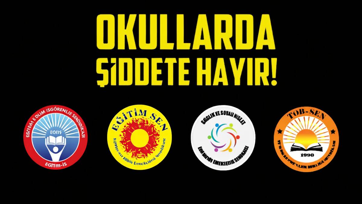 Hatay’da eğitim emekçileri, okullarda yaşanan şiddet olaylarına dikkat çekmek amacıyla