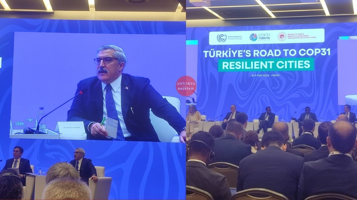 Hatay’da düzenlenen “Türkiye’nin COP31 Yolculuğu: Dirençli Şehirler” programı kapsamında gerçekleştirilen
